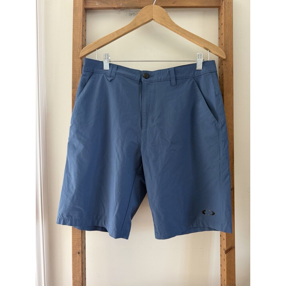 VTG Oakley Men's Blue Golf Shorts Regular Fit 33 Oakley Eyewear Y2K Dadcore